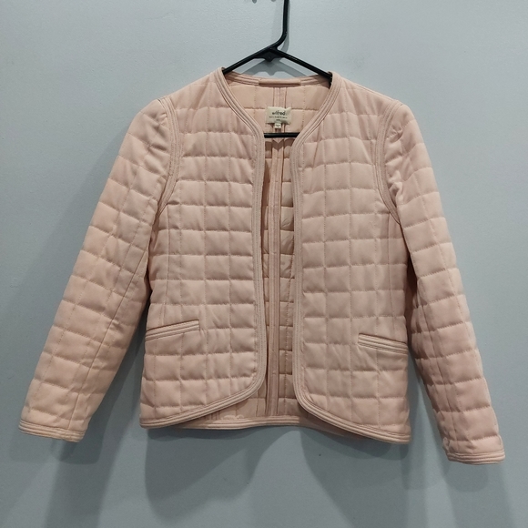 Aritzia Jackets & Coats Aritzia Wilfred Pink Quilted Open Front